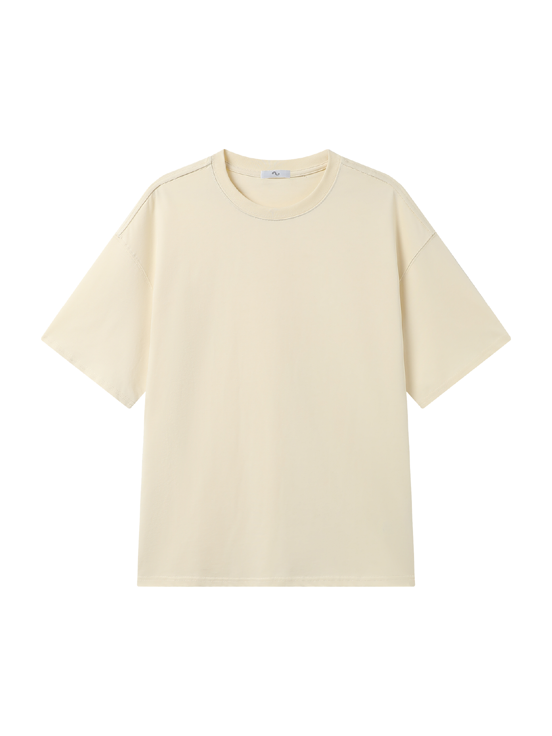 Premium Heavyweight Cotton Tee custom-ready tee for personal expression in beige 1