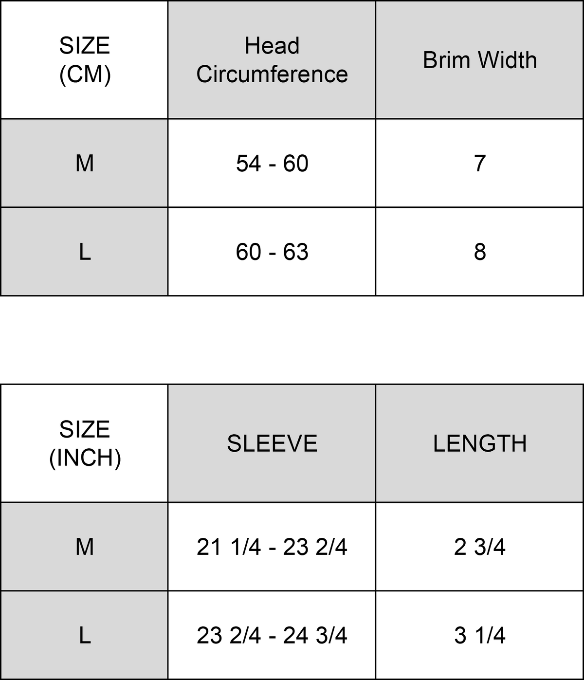 Size Guide